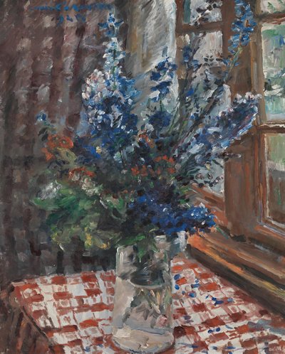 Delphinium by Lovis Corinth