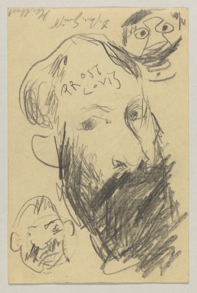 Lovis Corinth to Carl Strathmann: Postcard, Postmarked December 12, 1902 by Lovis Corinth