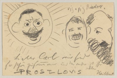 Lovis Corinth to Carl Strathmann: Postcard, Postmarked December 12, 1902 by Lovis Corinth