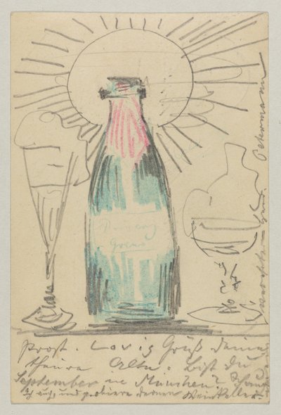 Lovis Corinth to Carl Strathmann: Postcard, Postmarked July 21, 1902 by Lovis Corinth