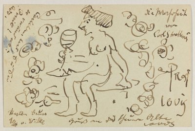 Lovis Corinth to Carl Strathmann: Postcard, Postmarked March 8, 1906 by Lovis Corinth