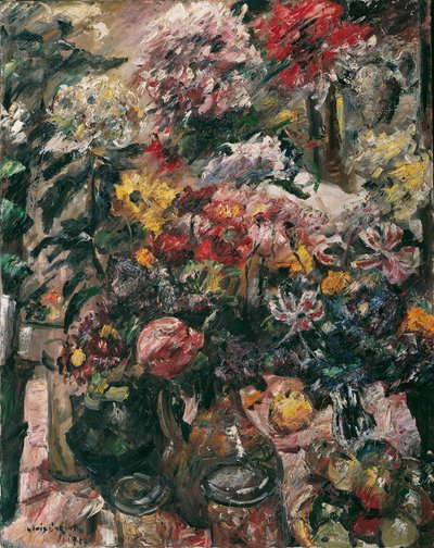 Still Life with Chrysanthemums and Amaryllis by Lovis Corinth