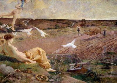 Fortune allegorical representation of Abundance and fertility by Luc Oliver Merson