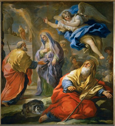Annunciation to Joachim by Luca Giordano