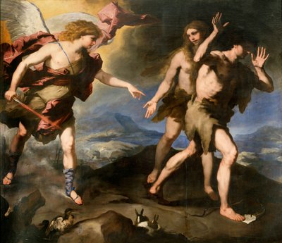 Expulsion from Paradise by Luca Giordano