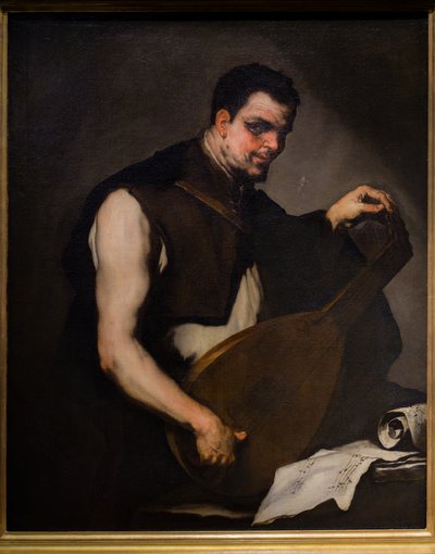 Musician Tuning His Lute by Luca Giordano