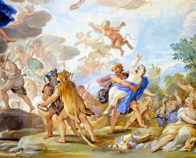 Rape of Proserpina (detail) by Luca Giordano