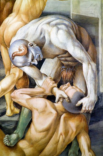 Damned in hell, from Last Judgment fresco cycle by Luca Signorelli