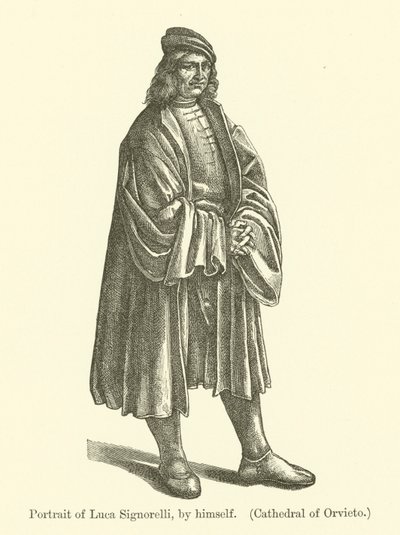 Self-portrait of Italian Painter Luca Signorelli by Luca Signorelli