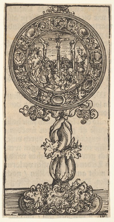 A Silver-Gilt Pacifical with a Crucifixion, from the Large Series of Wittenberg Reliquaries, 1509 by Lucas Cranach the Elder