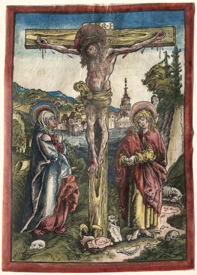 Christ on the Cross Between the Virgin and Saint John by Lucas Cranach the Elder