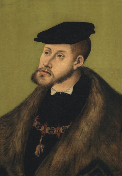 Portrait of the Emperor Charles V by Lucas Cranach the Elder