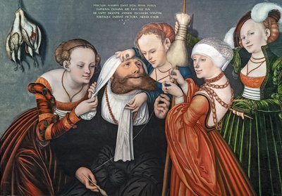 Hercules at the Court of Omphale by Lucas Cranach the Elder