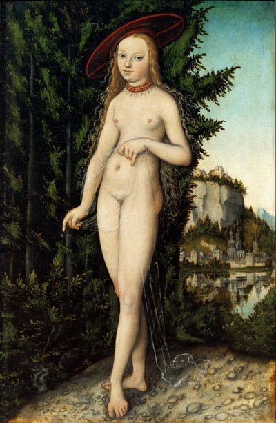 Venus in a Landscape by Lucas Cranach the Elder