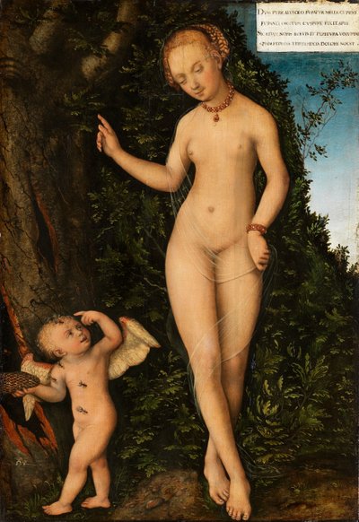 Venus with Cupid the Honey Thief by Lucas Cranach the Elder