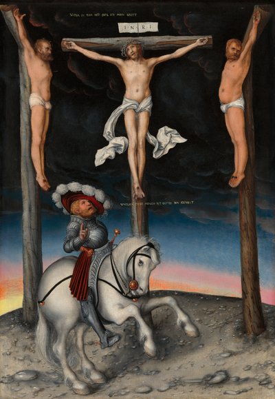 The Crucifixion with the Converted Centurion by Lucas Cranach the Elder