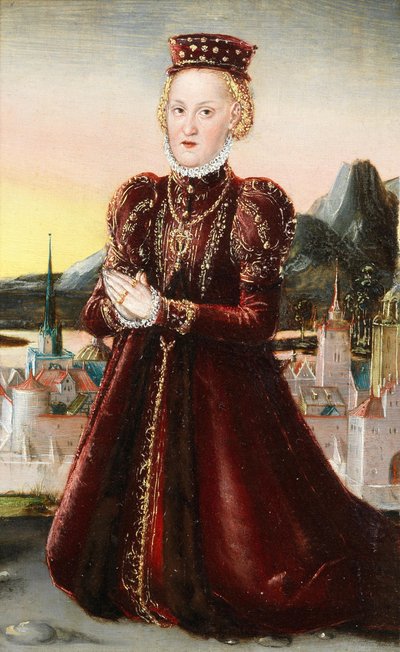Portrait of Princess Agnes Countess of Barby by Lucas Cranach the Younger