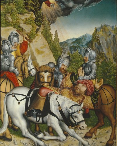 The Conversion on the Way to Damascus by Lucas Cranach the Younger