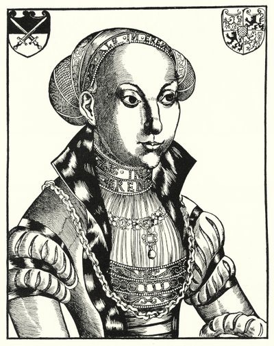 Sybille of Cleves, consort of John Frederick I, Elector of Saxony by Lucas the Elder (after) Cranach