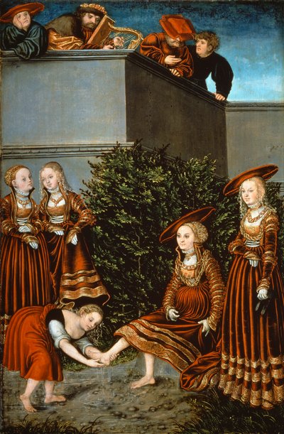 Bathsheba at her Bath by Lucas the Elder Cranach