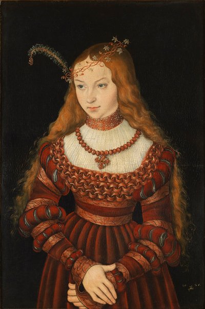Betrothal Portrait of Sybille of Cleves by Lucas the Elder Cranach