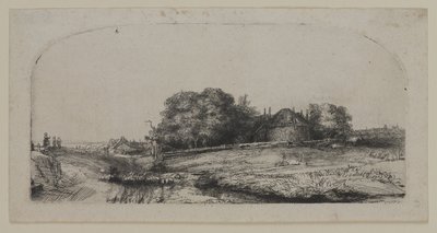 Landscape with a Hay Barn and a Flock of Sheep by Lucas the Elder Cranach