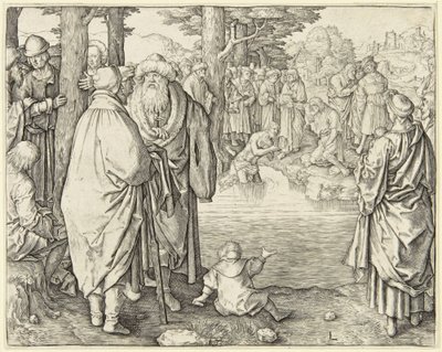 Baptism of Christ by Lucas van Leyden