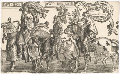 Joshua, David, Judas Maccabees by Lucas van Leyden