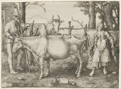 The Milkmaid by Lucas van Leyden