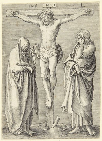 The Virgin and St. John at the Foot of the Cross by Lucas van Leyden