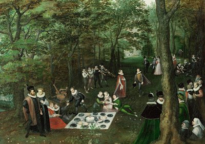 Spring. The Picnic by Lucas van Valckenborch
