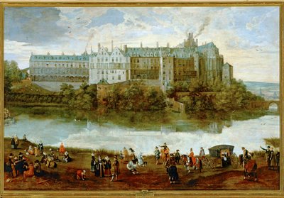 The Royal Palace in Brussels by Lucas van Valckenborch
