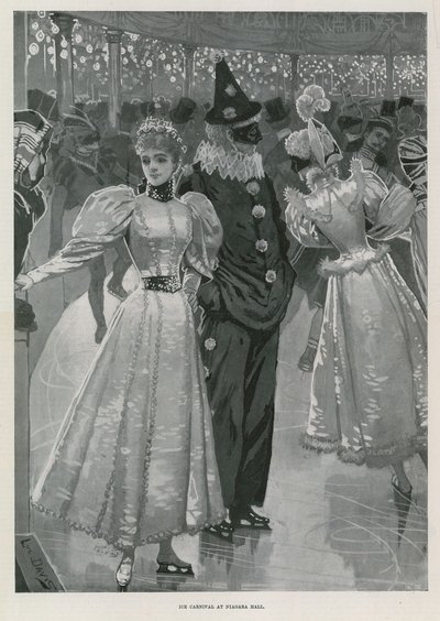 Ice Carnival at Niagara Hall, Westminster London by Lucien Davis