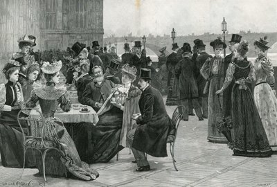 The House of Commons: Tea on the Terrace by Lucien Davis