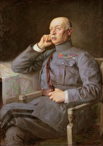 Portrait of the French Marshall Fayolle Emile by Lucien Hector Jonas