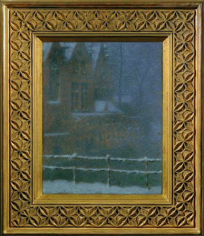 Bruges in the Snow by Lucien Levy-Dhurmer