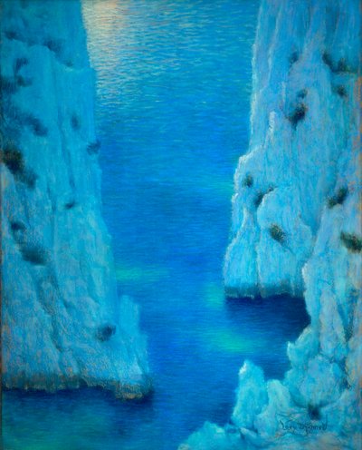 The Cliff by Lucien Levy-Dhurmer