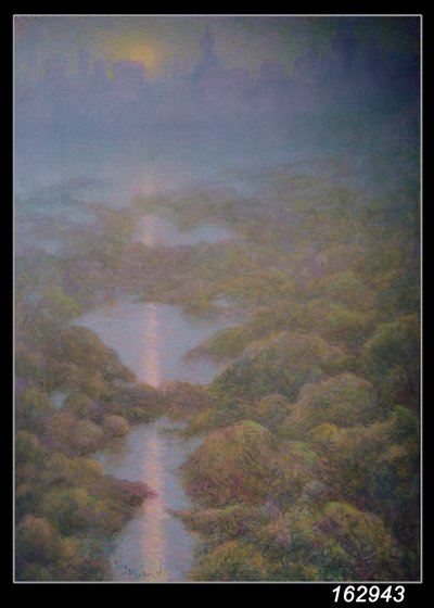 My Mother, Evening with a View of Ys by Lucien Levy Dhurmer