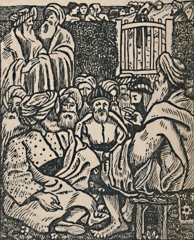 The Meeting of the Elders by Lucien Pissarro