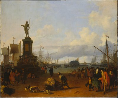 View of the Amsterdam Harbour at the IJ River by Ludolf Backhuysen