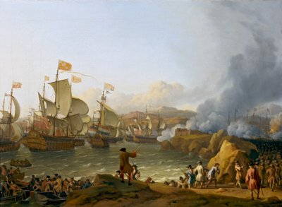 The Battle of Vigo Bay by Ludolf Bakhuizen