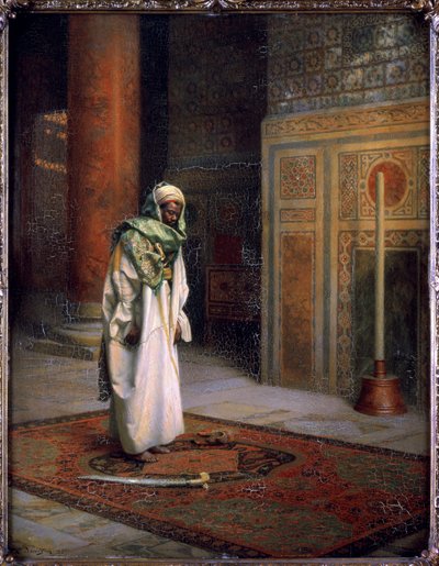 In the Mosque by Ludwig Deutsch