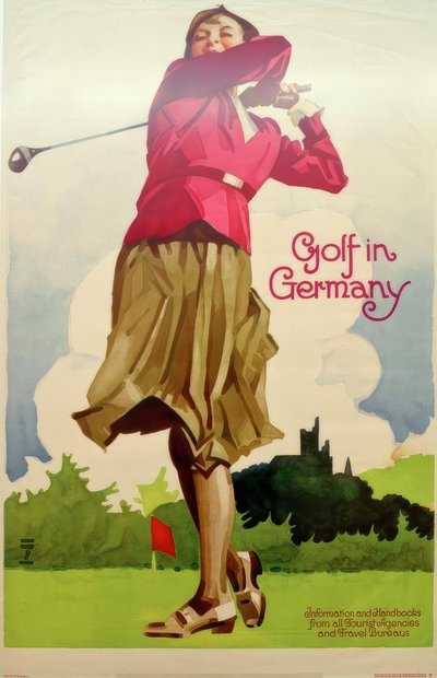 Golf in Germany / Information and Handbooks from all Tourist Agencies and Travel Bureaus by Ludwig Hohlwein