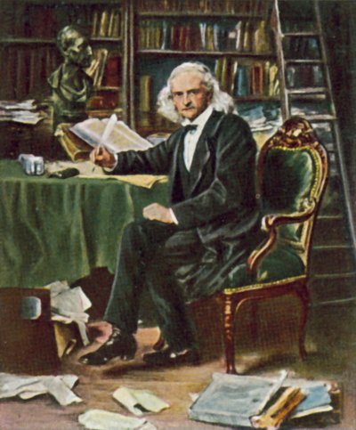 Theodor Mommsen, German classical scholar, historian and writer by Ludwig Knaus