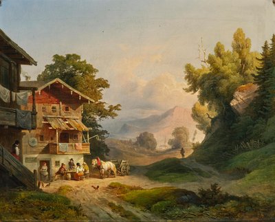 Mittagsruhe 1852 by Ludwig Schuster