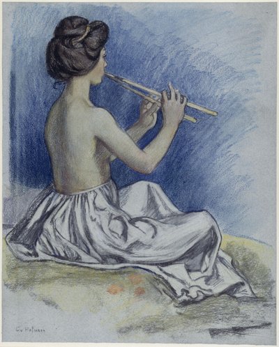 Flute Player by Ludwig von Hofmann