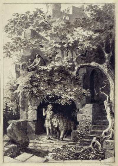 Composition Draft from Study Time at the Dresden Academy by Ludwig von Hofmann