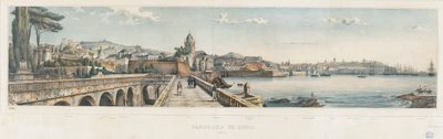 Panoramic View of the City of Genoa by Luigi Garibbo