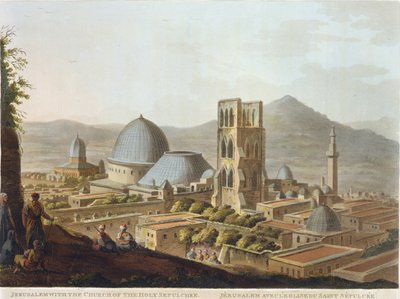 Jerusalem with the Church of the Holy Sepulchre, plate 3 from 