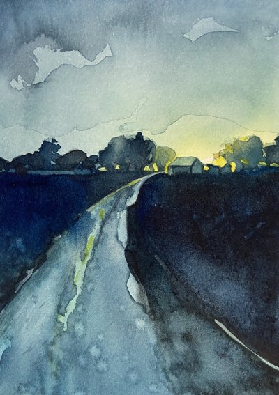 Country Road Twilight by Luisa Millicent
